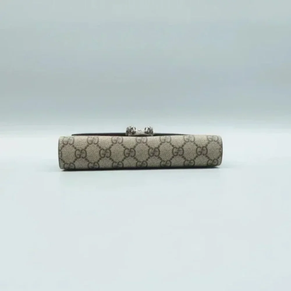 100% Authentic GUCCI Dionysus Brown Canvas Shoulder Bag - Picture 4 of 12